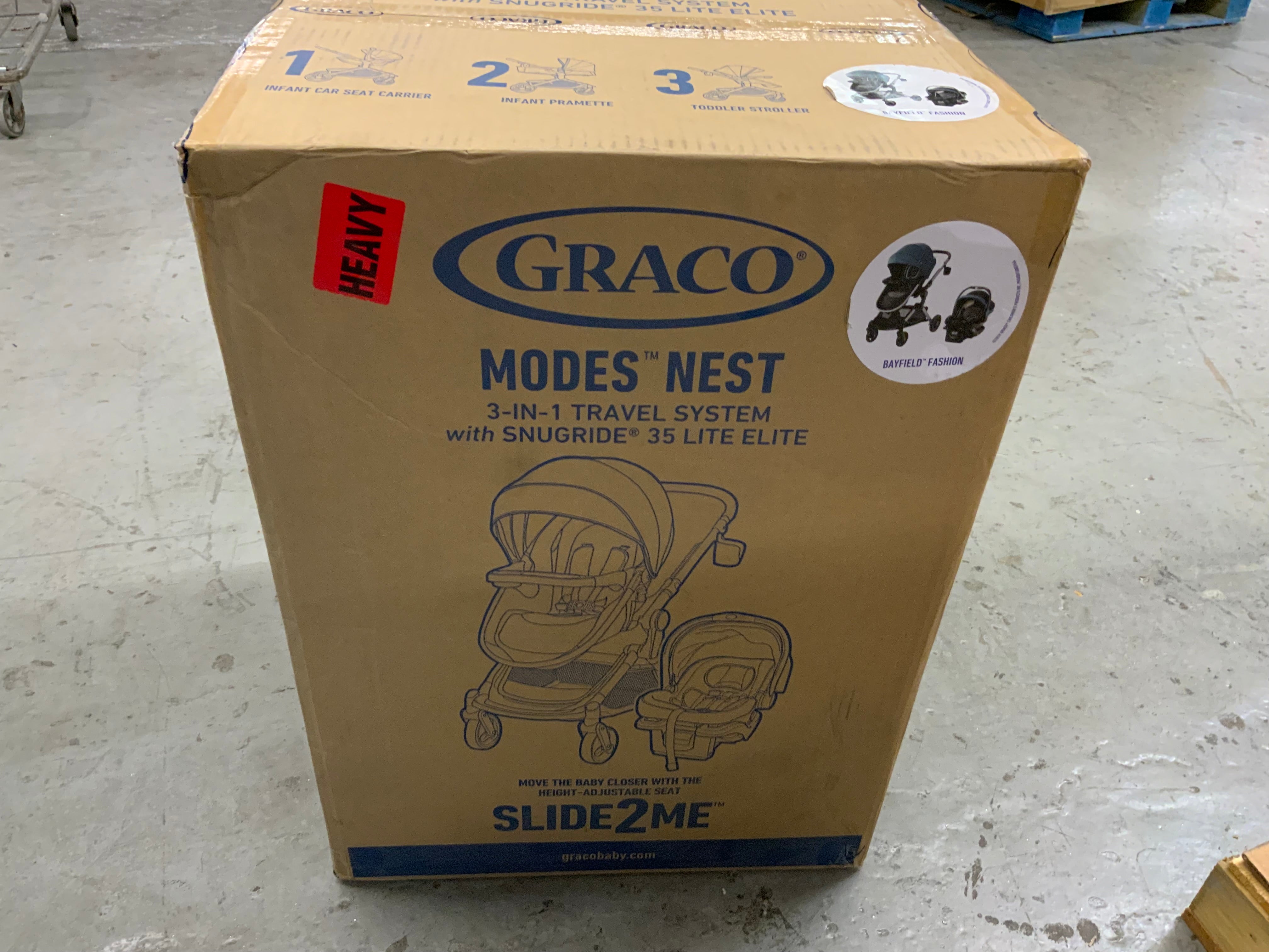 Graco Modes Nest Travel System - (Bayfield Fashion) -- 2173543 (8132131127534)